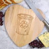 'Recycle Bin' Wooden Heart Shaped Chopping/Cutting Board (WB00081063)