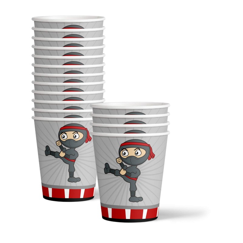 Ninja Warrior Birthday Party Supplies Set Plates Napkins Cups Tableware