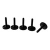 PrecisionGeek Knurled Thumb Screws M3 x 15mm, Black Anodized Aluminium,