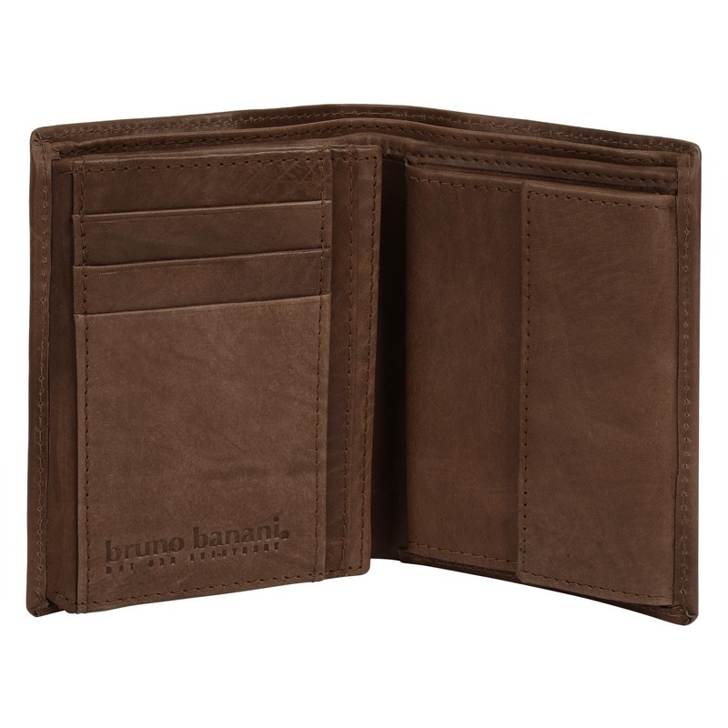 bruno banani 022002 Genuine Leather Wallet for Men, Women, Space-Optimised,