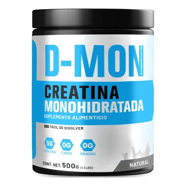 Creatina Monohidratada 500g D-mon En Polvo Varios Sabores