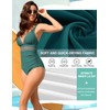 CMTOP Women's One Piece Swimsuits Mesh Tummy Control Swimming Costume
