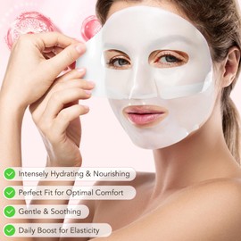Collagen Face Mask, Bio-Collagen Deep Hydrating Overnight Mask with Hyaluronic Acid, Anti Wrinkle Lifting Mask for All Skin Types, Anti Aging Facial Mask,Pore-Minimizing,Firming&Elasticity(4 PCS)