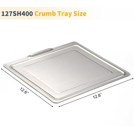 DCT400 DCT401 Crumb Tray Replacement for Ninja Foodi Double Oven 304 Stainless Steel DCT451 DCT401CO Drip Pan Ninja 12-in-1 127SH400 Air Fryer Toaster Oven Accessories 12.8 x 12.6 In Bottom Tray Pan