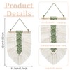 PLIGREAT 3 Sets DIY Macrame Leaves Wall Hanging Kit Macrame