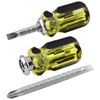LDEXIN 2Pcs Stubby Screwdrivers, Dual End & Adjustable Length, Magnetic