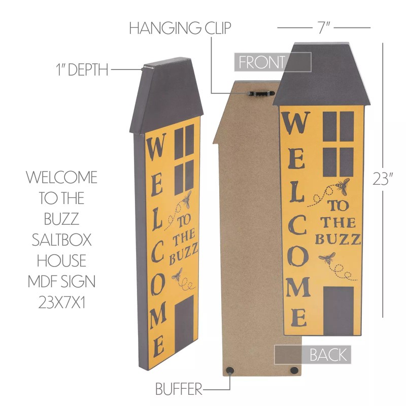 VHC Brands Buzzy Bees Welcome To The Buzz Saltbox House