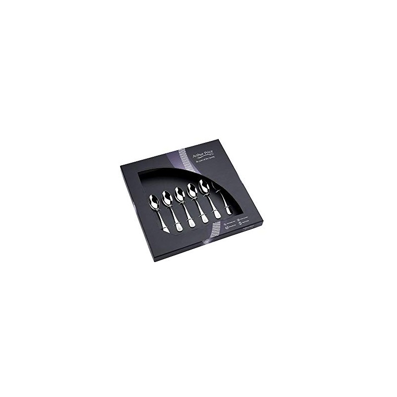 Arthur Price Baguette - Box of 6 Coffee Spoons