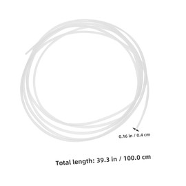 ULTECHNOVO 3pcs Printer Guide Tube 3D Printer Tube Printer Tubing Printer White