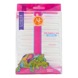 Tips Extralargos Curva C Xxl 200 Pz. Uñas Acrílicas Mc Nails