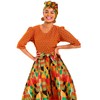 Coume 3 Pcs Women African Dashiki Skirt Traditional Costume African