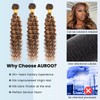 AUROO Honey Blonde Highlight Brazilian Deep Wave Human Hair Bundles