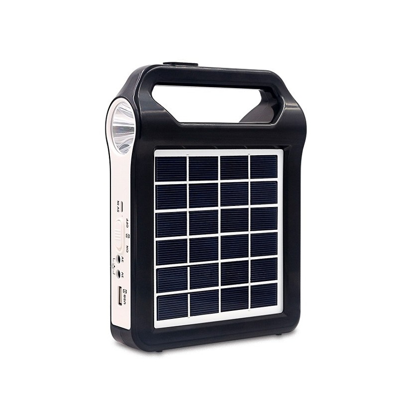 Outdoor Portable lithium battery Battery Solar Flashlight Small System Outdoor