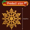 Thyonta 12PCS Christmas Sprinkles Snowflake Pendant Delicate Injection Molded Plastic