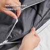 YnM Cotton Duvet Cover for Weighted Blankets (Dark Grey, 48''x72'')