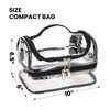 BORMELUN Clear Lunch Bag for work Transparent See Through Lunch