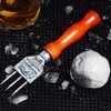 VOANZO Stainless Steel Ice Chisel Pick Crusher with Wooden Handle