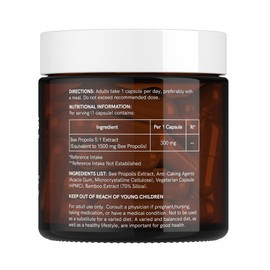 Dr. Sosnowski's Bee Propolis | 1500mg High Potency | Hive-derived Superfood, Vegetable Capsules, 60ct