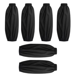 3 Paar Wasserdichte Ärmel, Ölbeständige Ärmel, Arbeitsärmel, Pu-Erärmel, Geeignet Für Hausarbeit, Restaurants, Gartenarbeit Usw. (Schwarz)