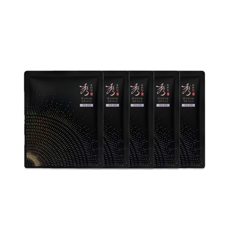Sooryehan Black Ginseng Elasticity Mask 33ml / 수려한 블랙 진생