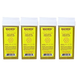 Wax Necessities Waxness Natural Polymer Premium Soft Wax Cartridge 3.38 Ounces Pack of 4
