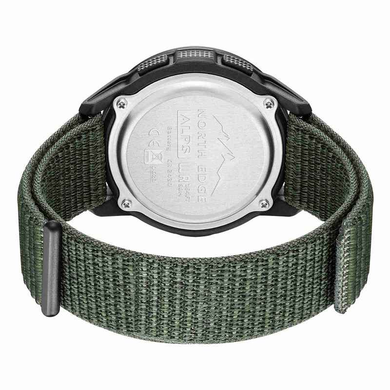 Outdoor Sports Watch Carbon Fiber Case Water Resistant Multifunctional Wristwatch