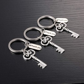 Ukodnus 3PC Employee Appreciation Gift Keychain, Key Charm Key Chain, Staff Employee Gift, Coworker Gift, Work Team Gift for Encourage and Reward Gift, Volunteer Thank You Gift, Teacher Gift, 3pc