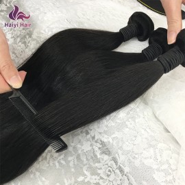 Wholesale Brazilian Human Hair Bundle, Bone Straight Hair Weaving with Double Weft and Double Drawn Human Hair Extensioncolor: Clear, Stretched Length: 14 Inches