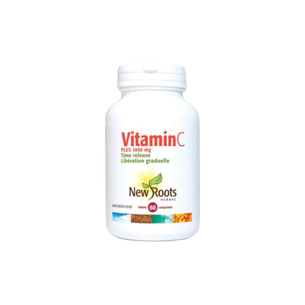 New Roots Vitamin C Plus 1,000mg Time Release - 60 Tabs