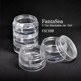 FantaSea Empty 5 Tier Stackable Jar FSC398 3ml (pack of 2)