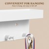 Operitacx Medal Hanger Display, Wall-Mounted Trophy Shelf with Hooks Medal
