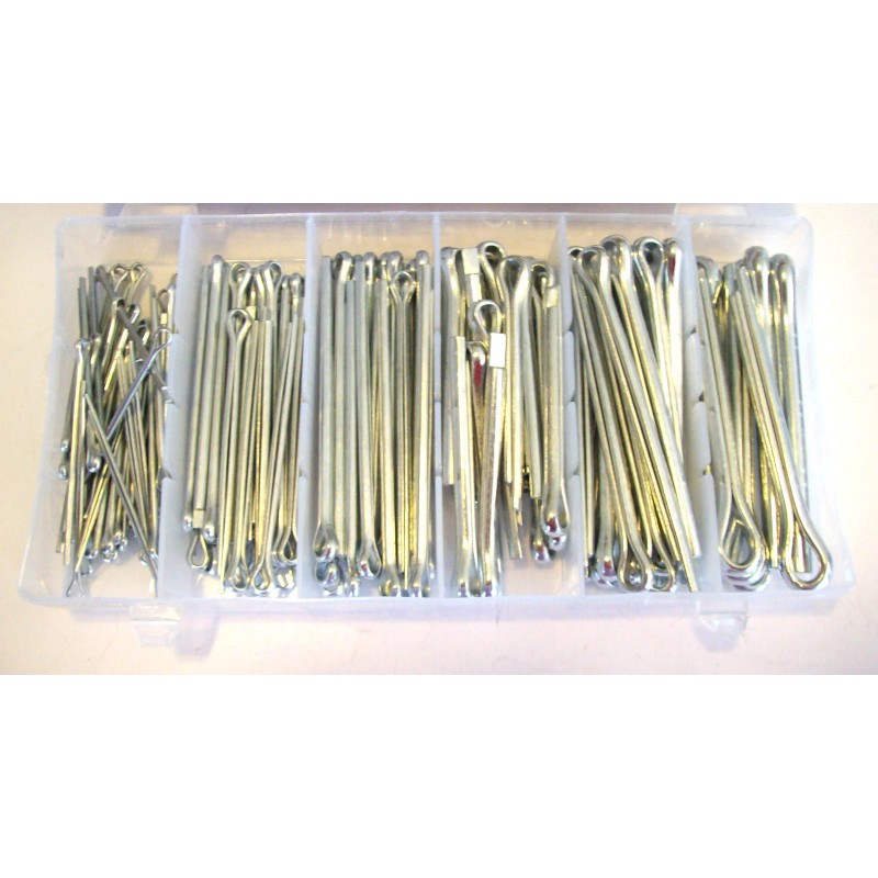 NO NAME 144pc LONG COTTER PIN ASSORTMENT SET EXTRA LARGE