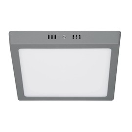 Volteck Lait PLA-220L, Luminario LED cuadrado tipo plafón 18 W color gris luz de día