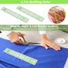 2PCS Quilting Ruler Patchwork Ruler 5x30cm, Acrylic Sewing Rule for