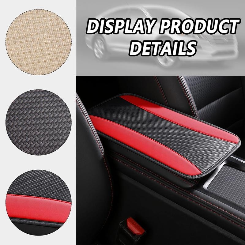 Stylish Center Console Cover,PU Leather Armrest Cover on Center Console,Universal