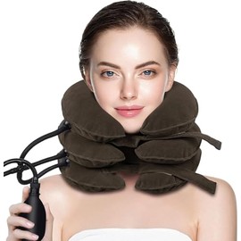 Dispositivo de Tracción Cervical,Collarín Inflable Ajustable Relajar Cuello