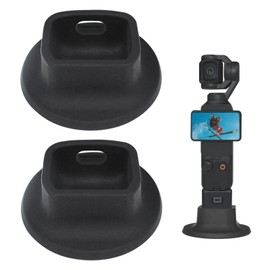TEKCAM Non-Slip Desktop Mount Compatible with DJI Osmo Pocket 3, Stable Desktop Bracket, Compact Pocket 3 Stand, Portable Desk Mount Base, Osmo Pocket 3 Accessories, Silicone, Black
