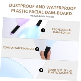 FOMIYES Hair Cutting Safety 2pcs Salon Hair Face Cover Eyeprotector Hair Tool Baffle Hair Random