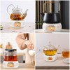 Buwico Teapot Warmer, Ceramic Tea Warmer with Cork Cushion, Candle