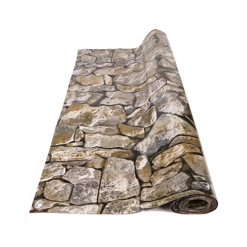 NAIMORUI PVC Balcony Privacy Screen Decorative Balcony Cover with Nylon