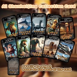 (20 PCS x 2packs) Tung Tung Tung Sahur Italian brainrot Character Cards tralalero tralala Ancient Mythology AI Battle Power Trading Cards for Collectors & Strategy Board Game