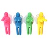 Lucore Colorful People Toothbrush Holder And Utility Suction Hook, Set