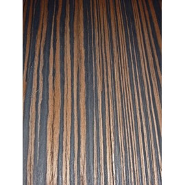 Ebony Macassar Composite Wood Veneer 24" x 24" on Paper Backer 1/40" Thick # 603