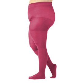 CALZITALY Opaque Tights Large Sizes, Curvy Tights Plus Size, 60 Denier, L, XL, 2XL, 3XL, 4XL, Made in Italy, Cerice Pink