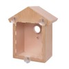 Accrie Outdoor Wooden DIY Bird Nest Cage Bird Feeder with