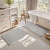 Tuocal Microfiber Thickened Bath Mat, Non Slip Super Absorbent Ultra