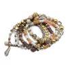RIAH FASHION Bohemian Mix Bead Multi Layer Versatile Statement Bracelets
