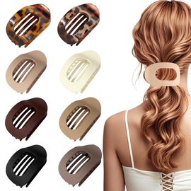 8 Stücke Flache Haarspangen,Haarclips,Einfach Elegante Entenschnabel Haarspange, Haarklammer für Mädchen Frauen Dickes Dünnes Haar,entenschnabel haarspange,haarspangen damen
