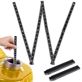 Upgraded Oil Tank Measuring Stick, 10 Fold to 78" Tank Gauge Stick, Wooden Collapsible Dipstick for Deep Tank(2pcs)