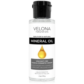 Velona Food Grade Mineral Oil 350 Viscosity NF USP Grade - 2 oz | for Cutting Boards, Countertops and Butcher Blocks, Stainless Steel, Knife, Tool, Machine, and Equipment | Made in The USA